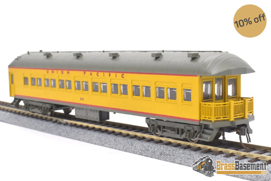 Ho Plastic - Golden Gate Depot Union Pacific Up Harriman Passenger Car Set 8 Pack Yellow