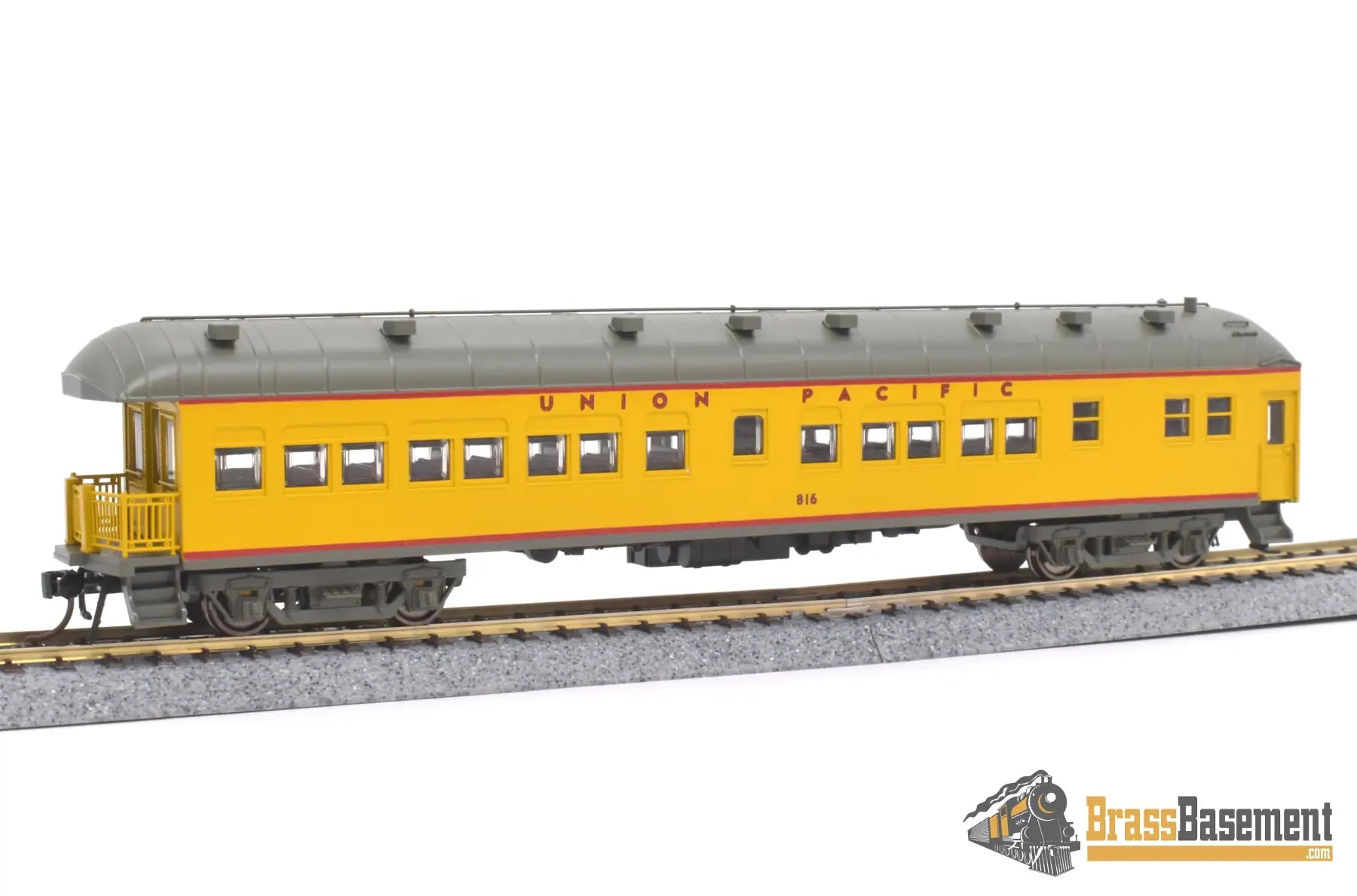 Ho Plastic - Golden Gate Depot Union Pacific Up Harriman Passenger Car Set 8 Pack Yellow
