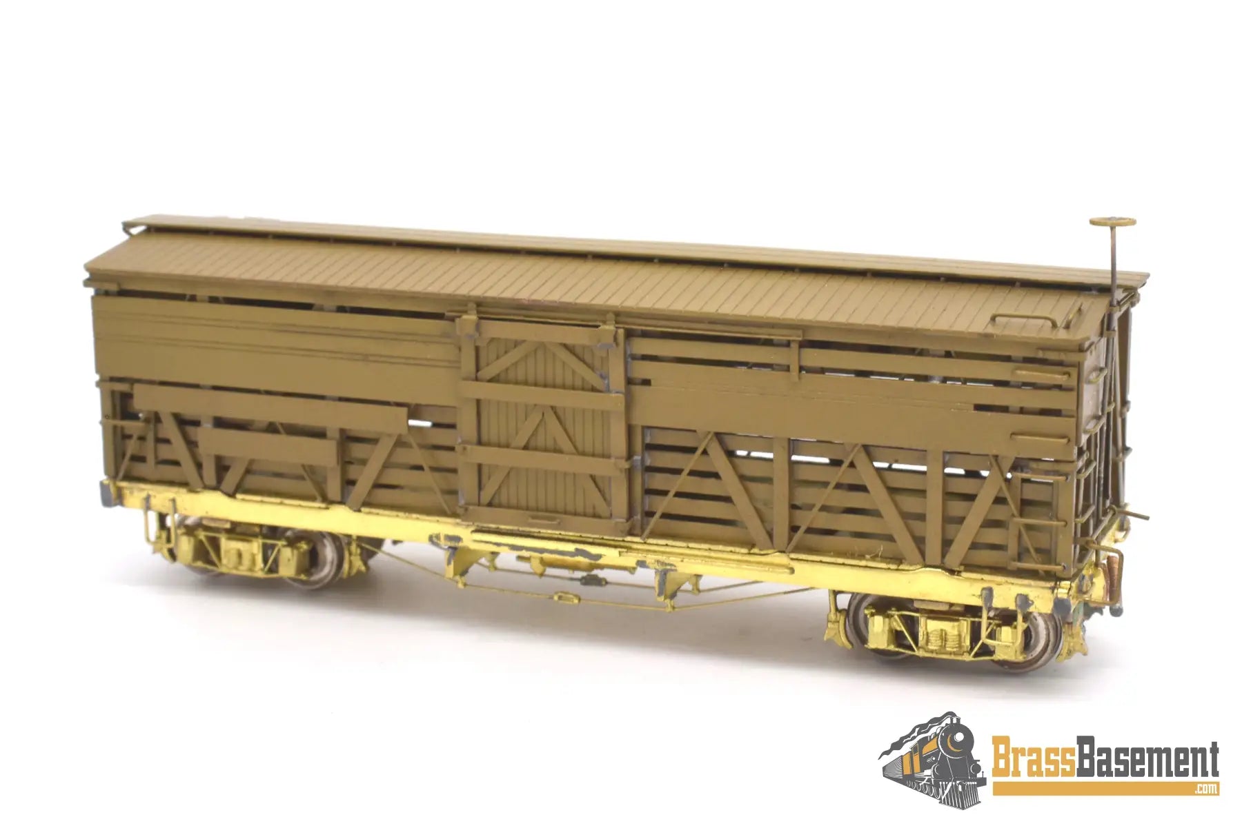 Hon3 Brass - Empire Midland D&Rgw Rio Grande Stock Car Unpainted Mint Freight