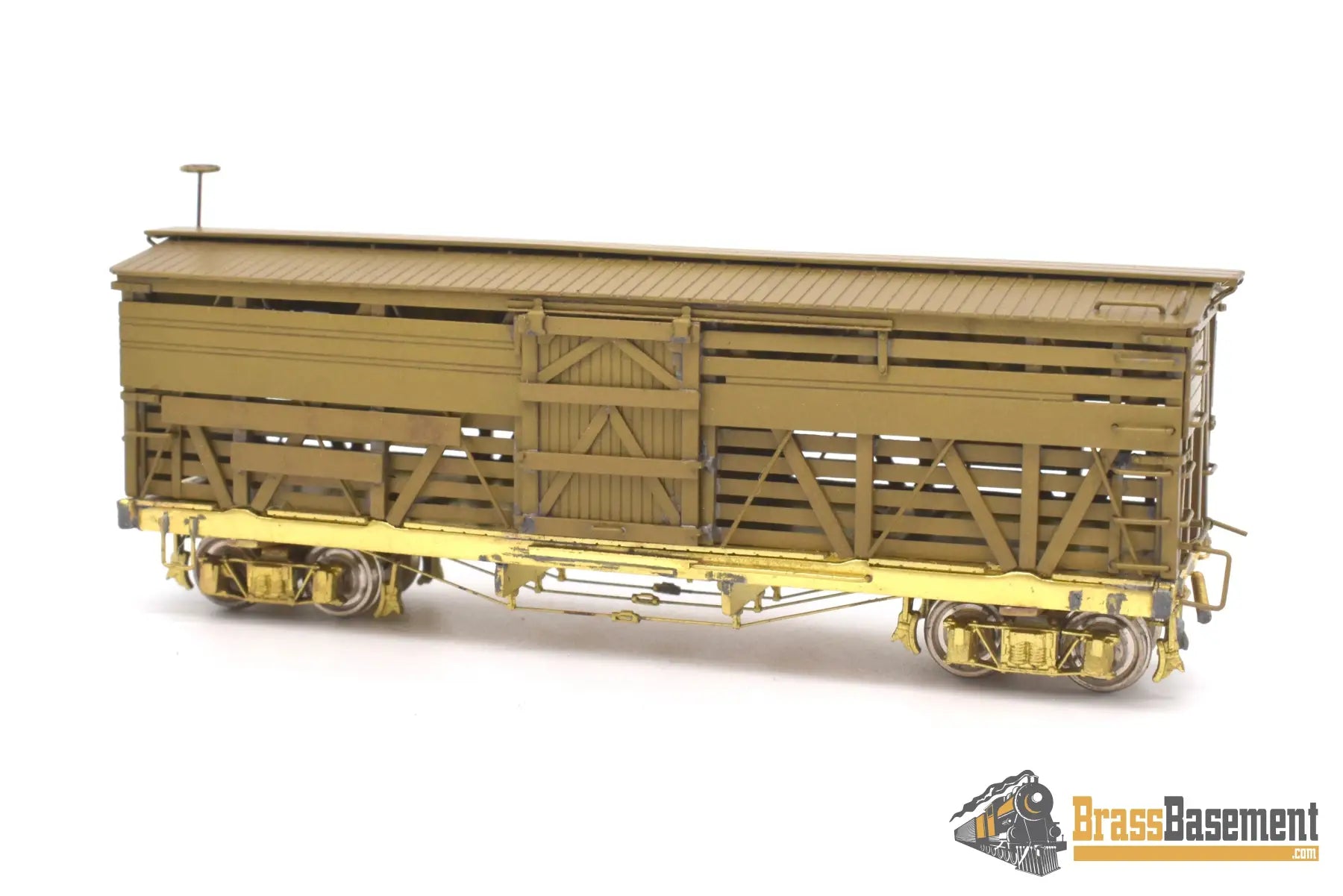Hon3 Brass - Empire Midland D&Rgw Rio Grande Stock Car Unpainted Mint Freight