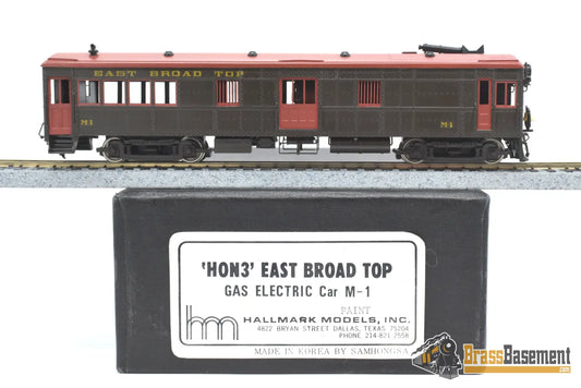 Hon3 Brass - Hallmark East Broad Top Ebt M - 1 Gas Electric Motor Car Factory Painted Samhongsa