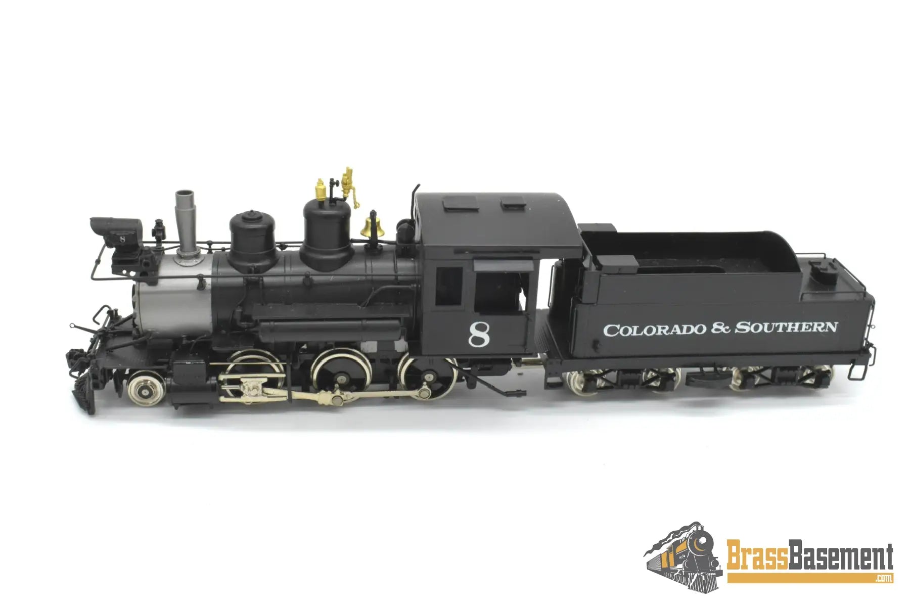 HOn3 Brass - Key Colorado & Southern C&S 2-6-0 #8 Mogul - F/P CS39 Steam