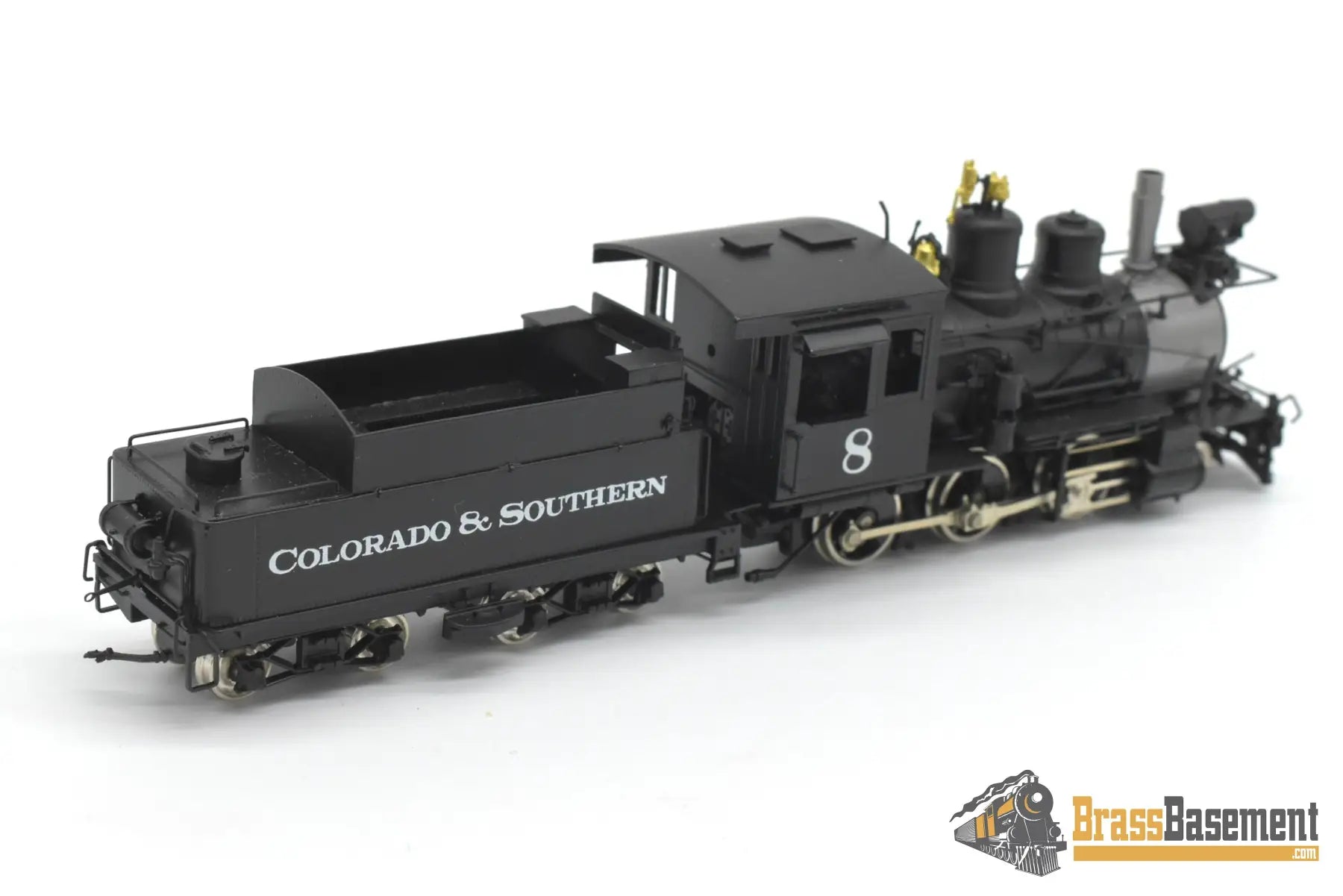 HOn3 Brass - Key Colorado & Southern C&S 2-6-0 #8 Mogul - F/P CS39 Steam