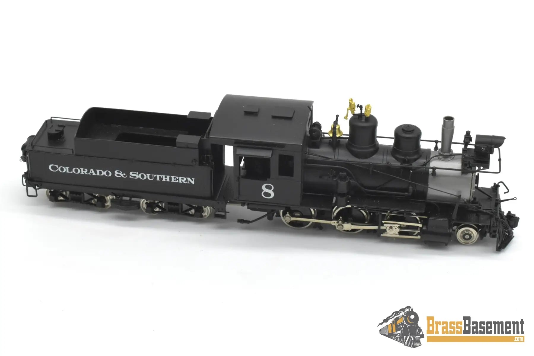 HOn3 Brass - Key Colorado & Southern C&S 2-6-0 #8 Mogul - F/P CS39 Steam
