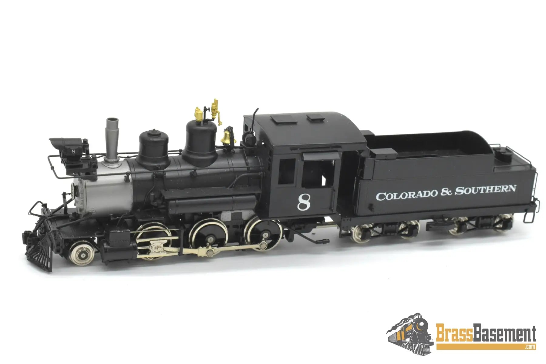 HOn3 Brass - Key Colorado & Southern C&S 2-6-0 #8 Mogul - F/P CS39 Steam