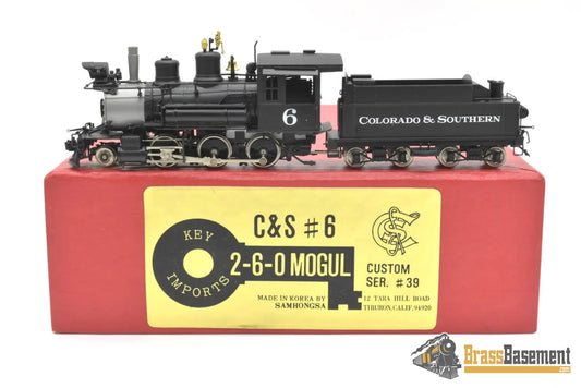 HOn3 Brass - Key Colorado & Southern C&S 2-6-0 #6 Mogul - F/P CS39 Steam