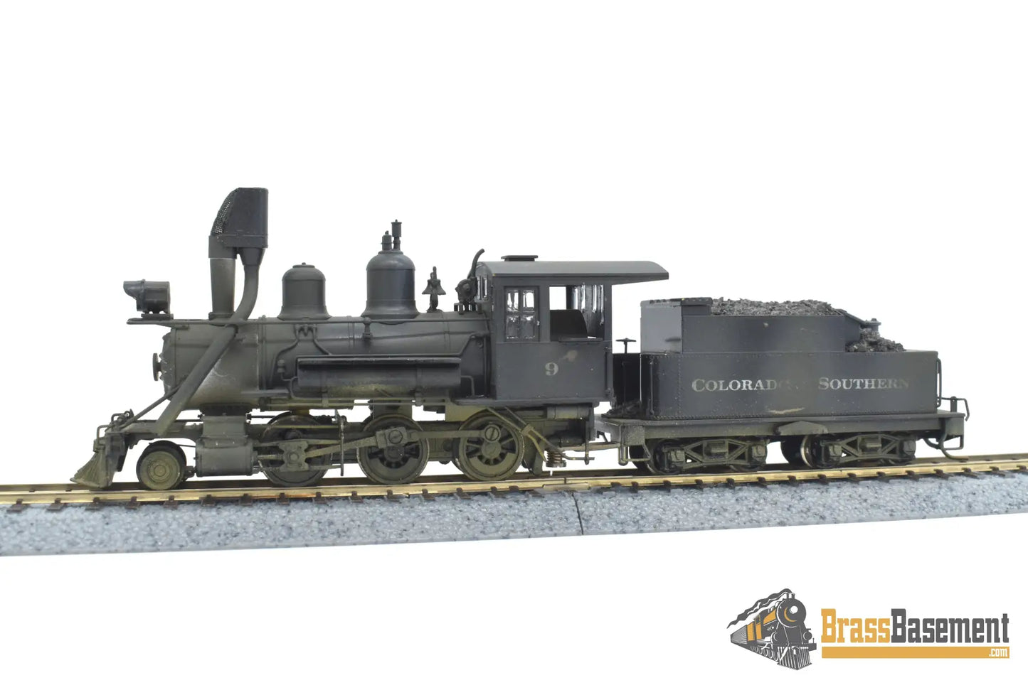 Hon3 Brass - Lambert Colorado & Southern C&S 2 - 6 - 0 #9 W/ Beartrap Stack C/P Steam