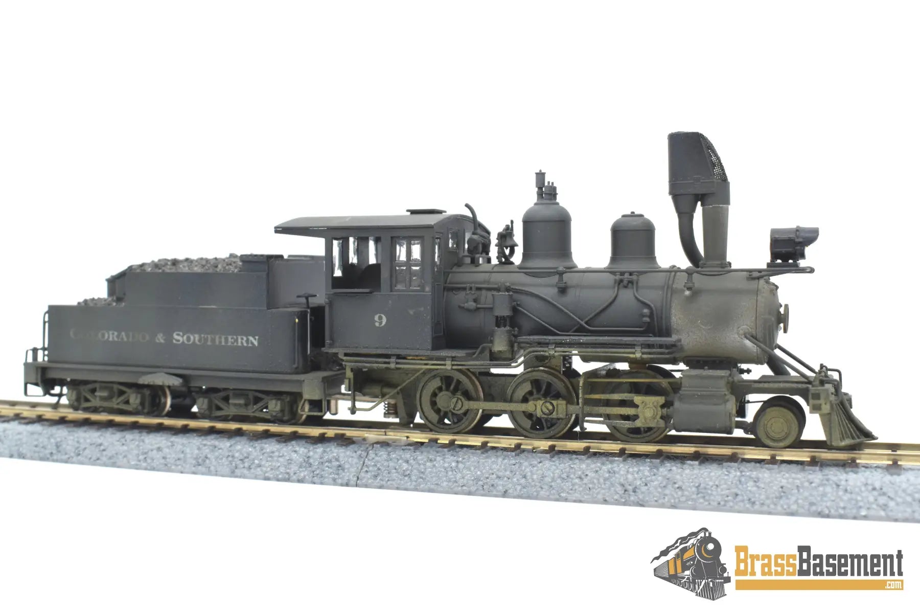 Hon3 Brass - Lambert Colorado & Southern C&S 2 - 6 - 0 #9 W/ Beartrap Stack C/P Steam