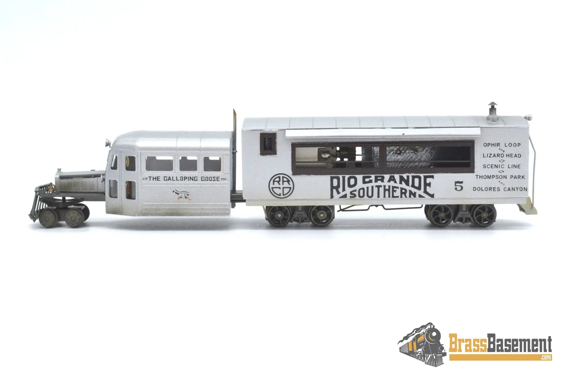 Hon3 Brass - Lambert Rio Grande Southern Rgs Galloping Goose #5 F/P Full Interior Passenger