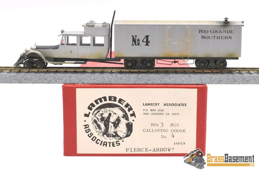 Hon3 Brass - Lambert Rio Grande Southern Rgs Galloping Goose Pierce Arrow #4 Nicely Finished Diesel