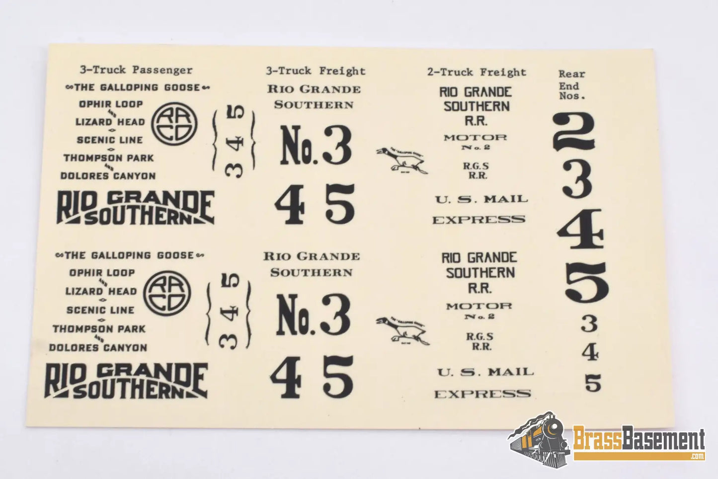 Hon3 Brass - Lambert Rio Grande Southern Rgs Galloping Goose Pierce Arrow #4 Nicely Finished Diesel