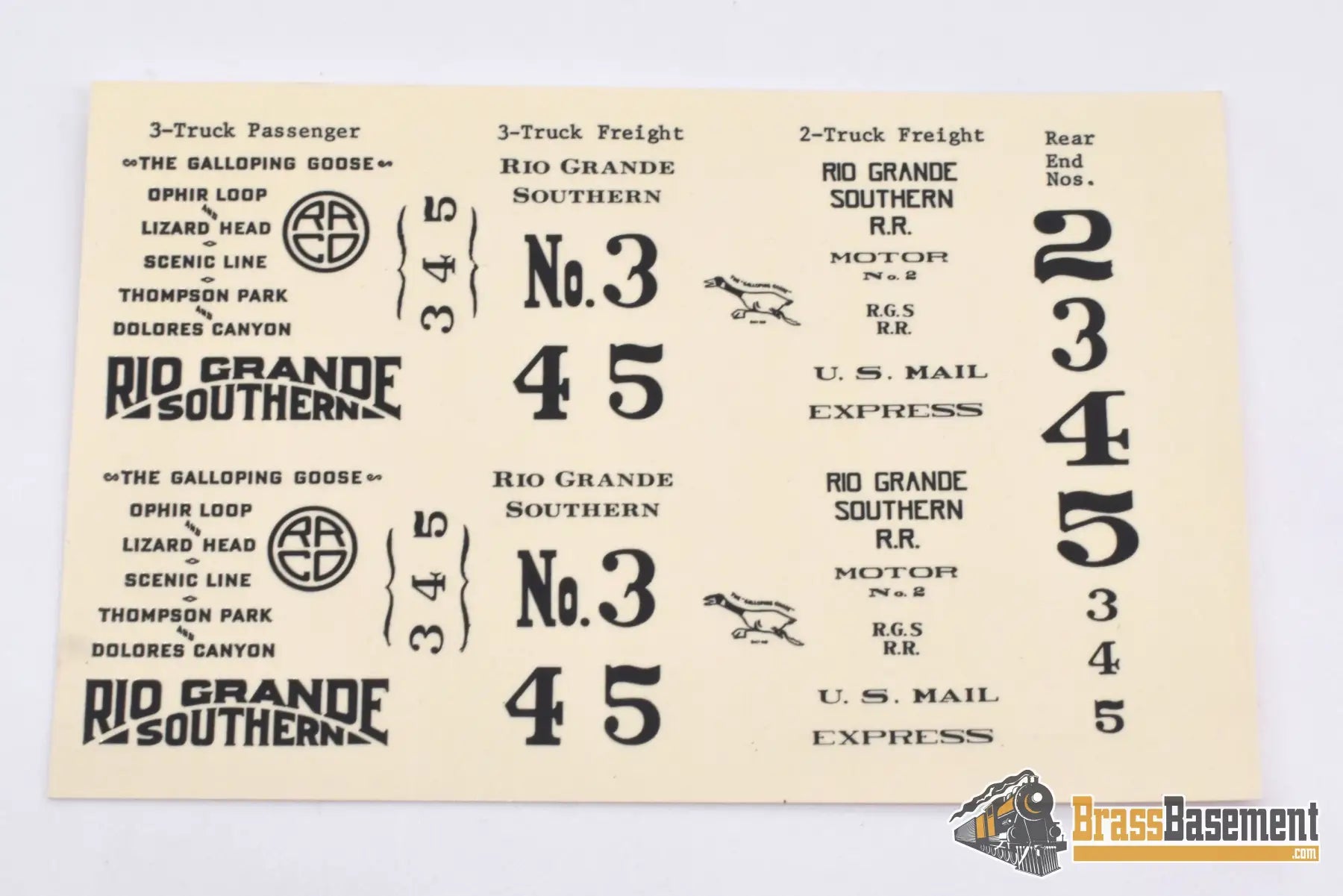 Hon3 Brass - Lambert Rio Grande Southern Rgs Galloping Goose Pierce Arrow #4 Nicely Finished Diesel