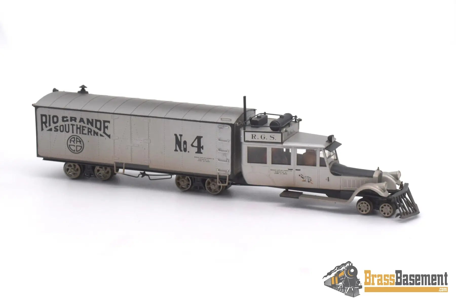 Hon3 Brass - Lambert Rio Grande Southern Rgs Galloping Goose Pierce Arrow #4 Pro Finished Passenger
