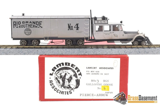 Hon3 Brass - Lambert Rio Grande Southern Rgs Galloping Goose Pierce Arrow #4 Pro Finished Passenger