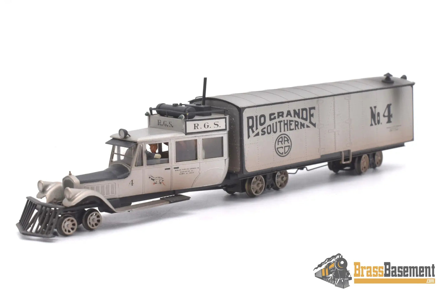 Hon3 Brass - Lambert Rio Grande Southern Rgs Galloping Goose Pierce Arrow #4 Pro Finished Passenger
