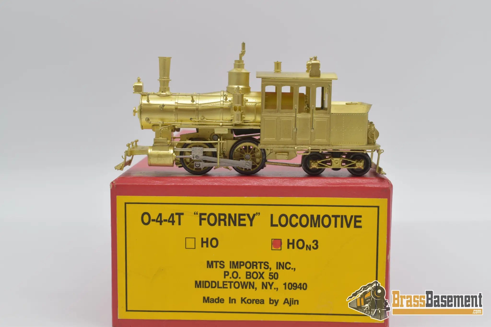 HOn3 Brass - MTS 0-4-4t Forney Locomotive - Unpainted Ajin – Brass Basement