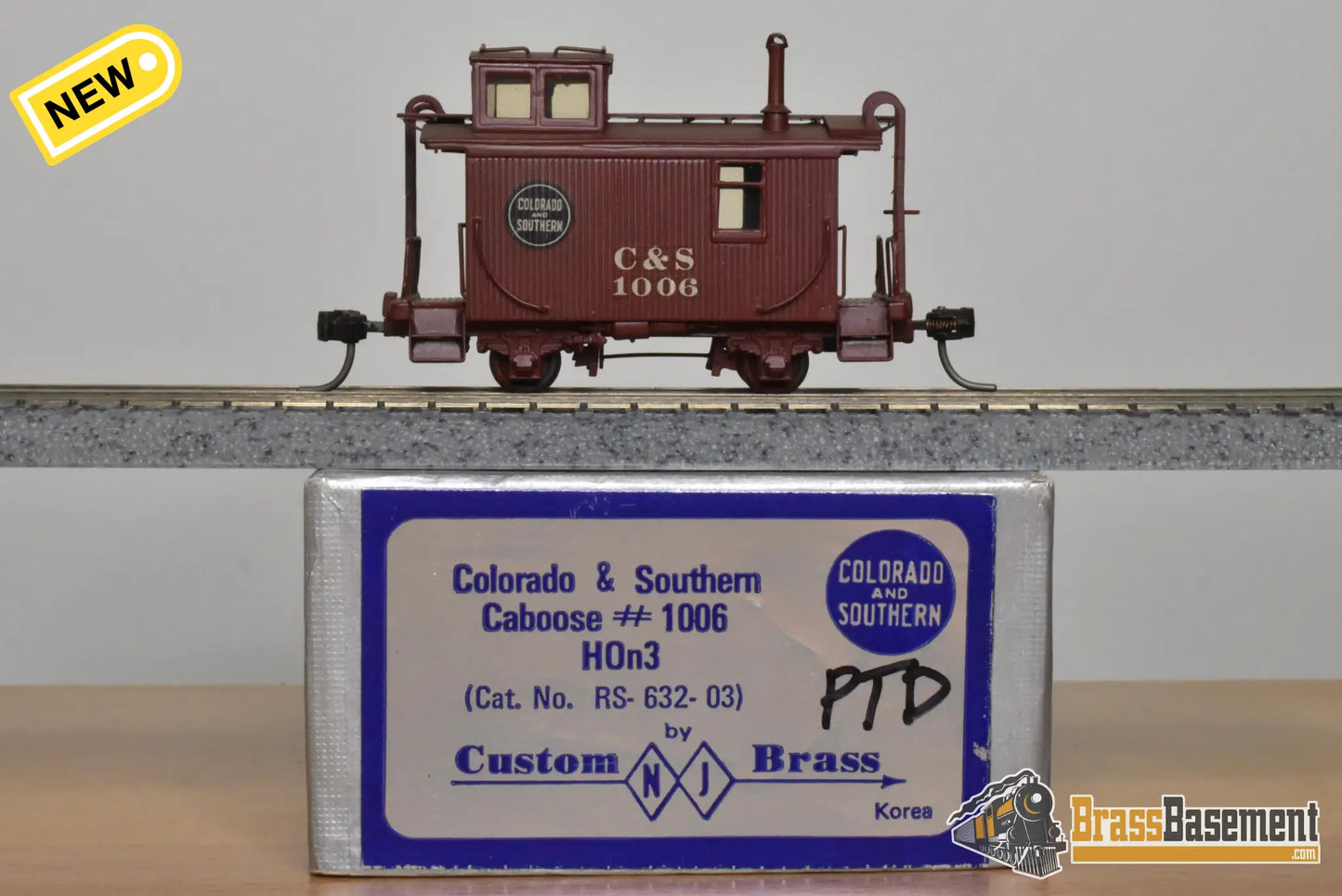 HOn3 Brass - NJCB C&S Colorado & Southern #1006 Caboose - Custom Painted - Caboose
