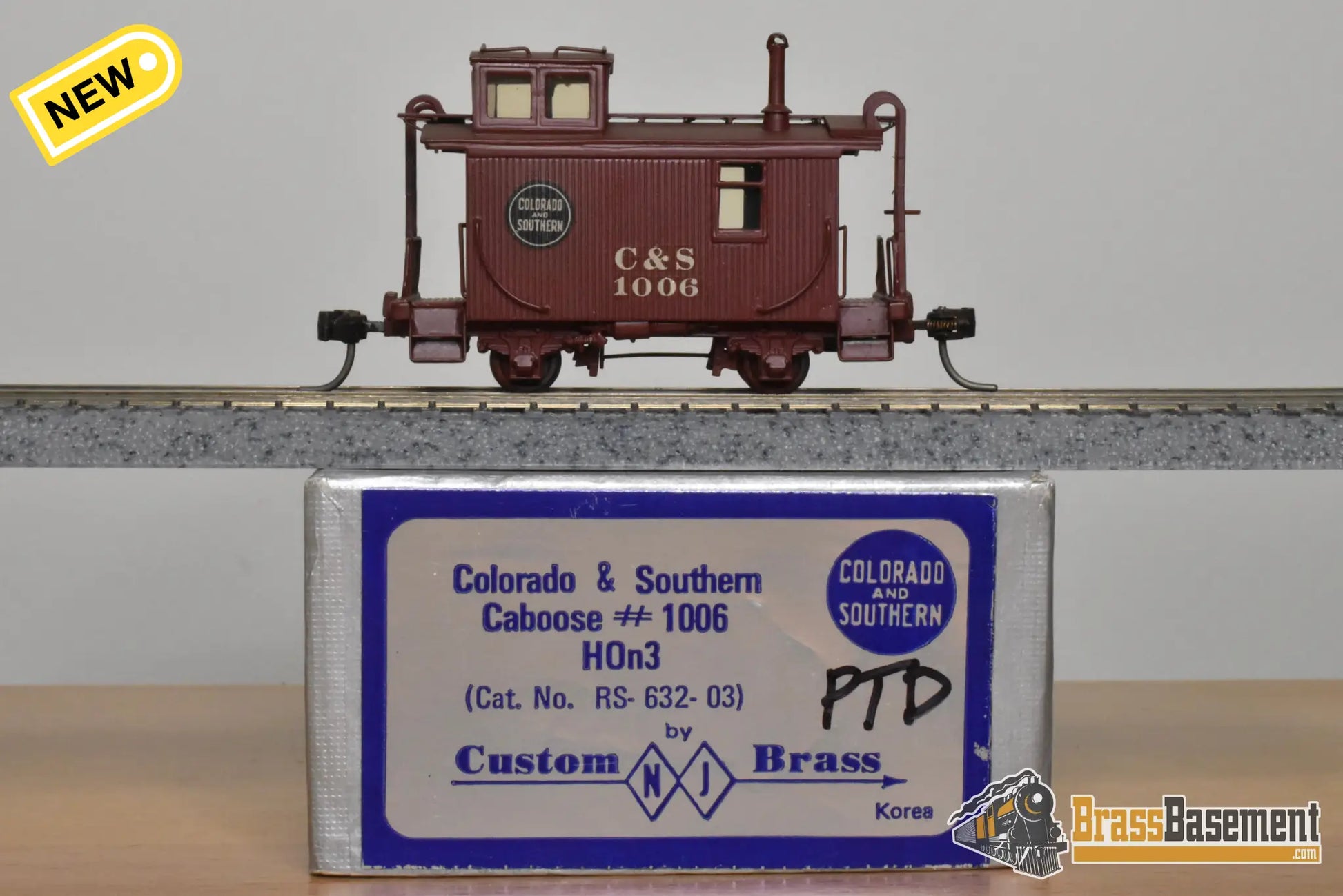 HOn3 Brass - NJCB C&S Colorado & Southern #1006 Caboose - Custom Painted - Caboose
