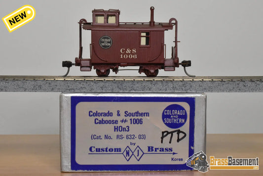 HOn3 Brass - NJCB C&S Colorado & Southern #1006 Caboose - Custom Painted - Caboose