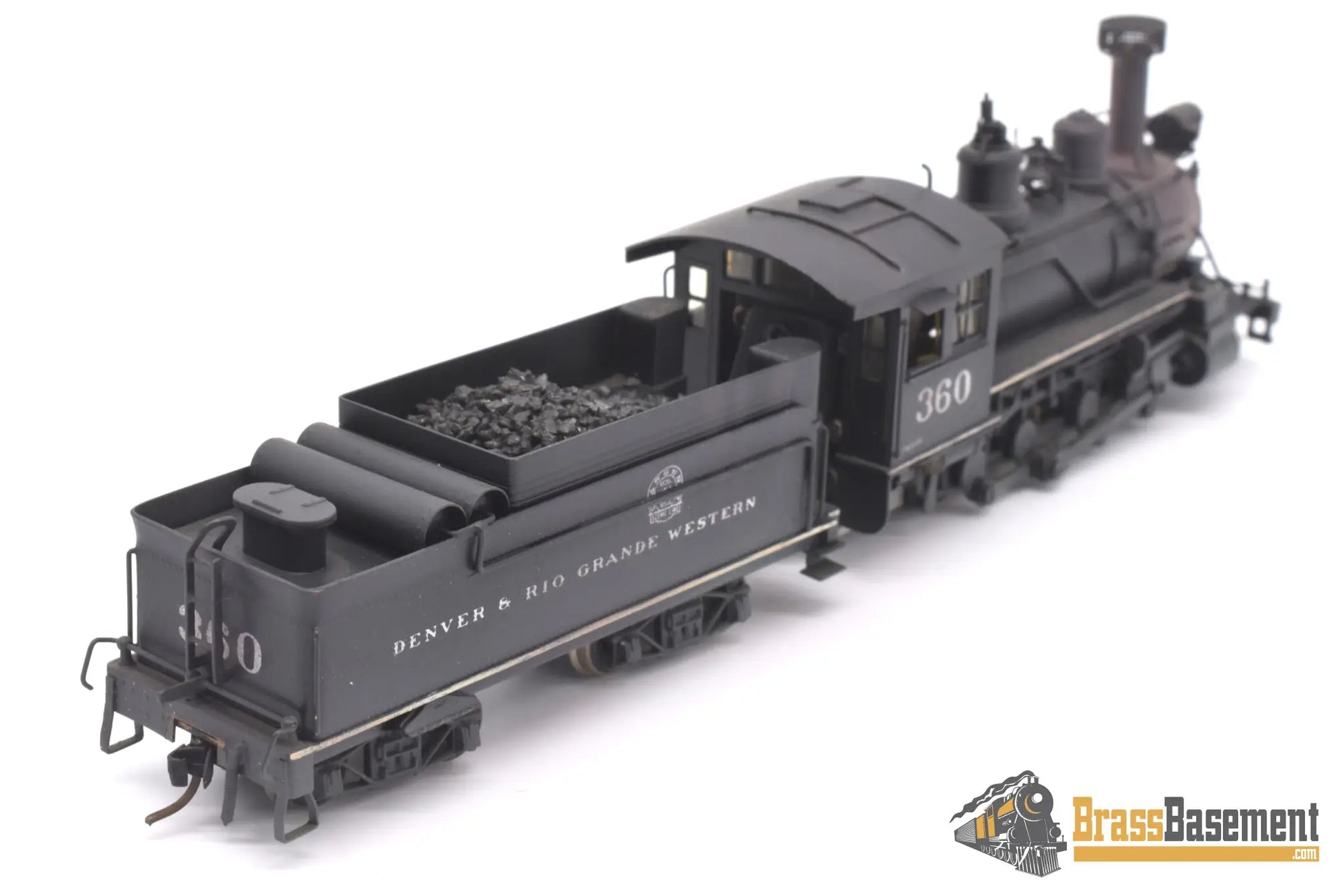 Hon3 Brass - Njcb Drgw Rio Grande C - 21 2 - 8 - 0 #360 Custom Painted Steam