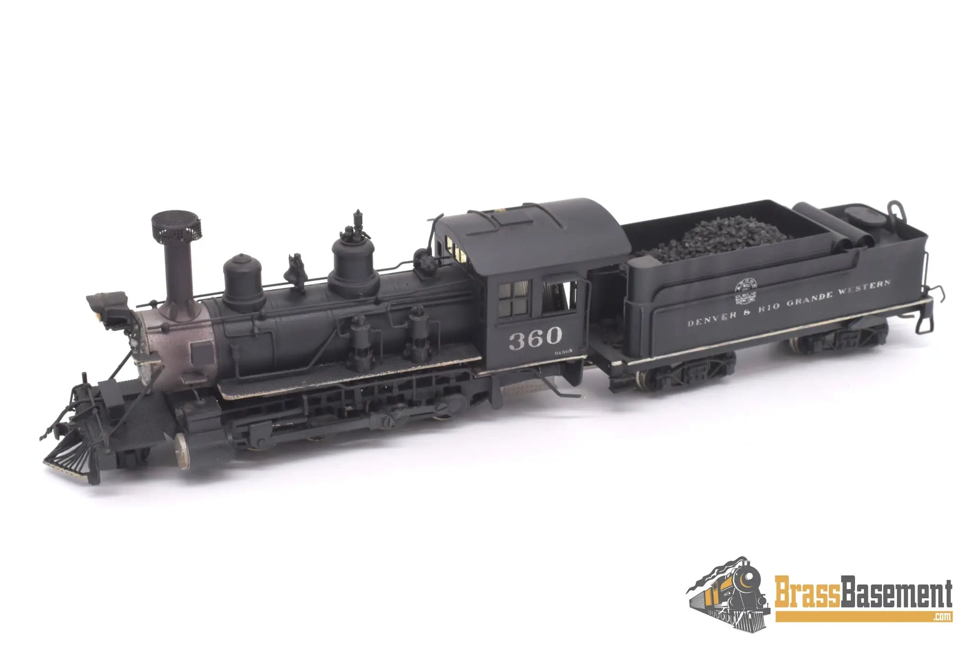 Hon3 Brass - Njcb Drgw Rio Grande C - 21 2 - 8 - 0 #360 Custom Painted Steam