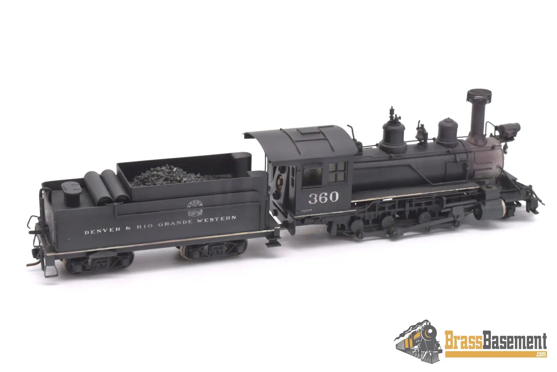 Hon3 Brass - Njcb Drgw Rio Grande C - 21 2 - 8 - 0 #360 Custom Painted Steam