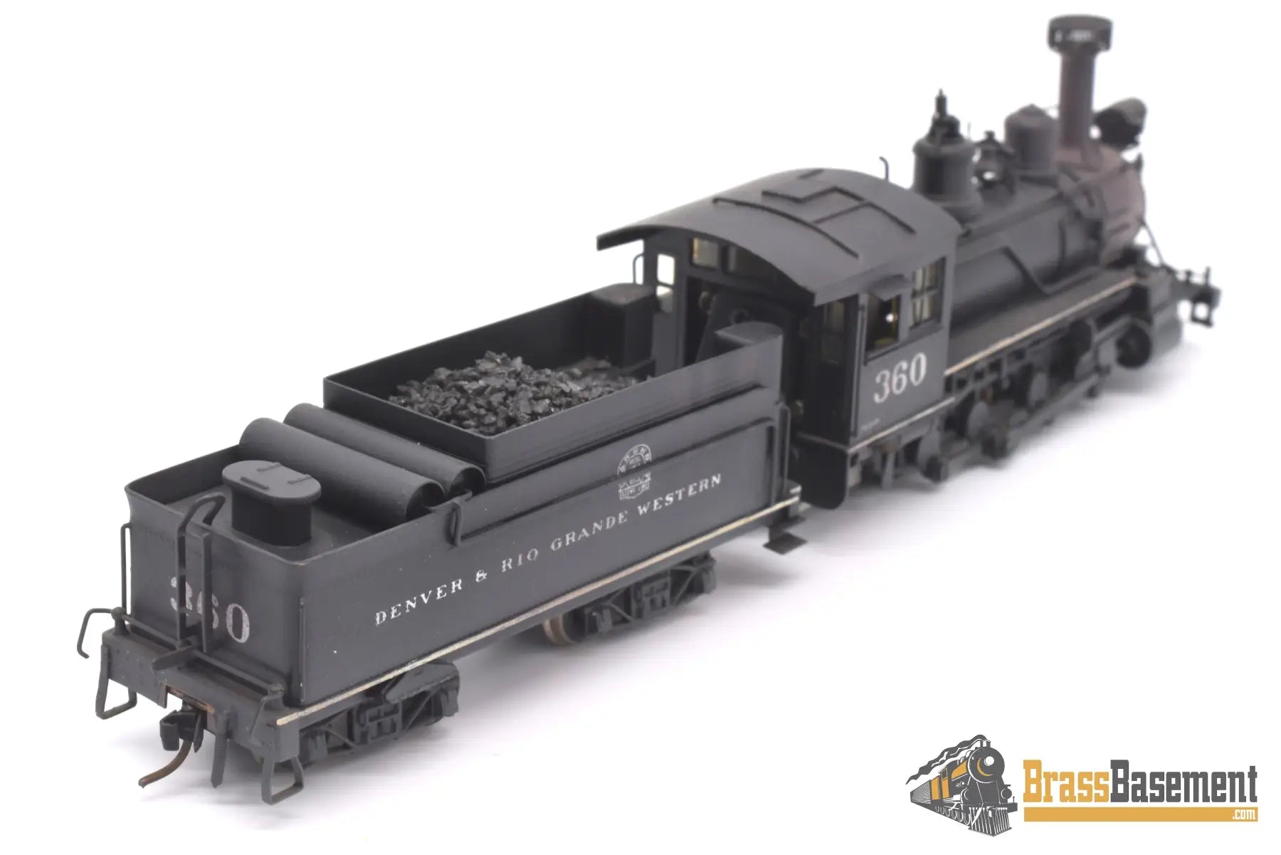 Hon3 Brass - Njcb Drgw Rio Grande C - 21 2 - 8 - 0 #360 Custom Painted Steam