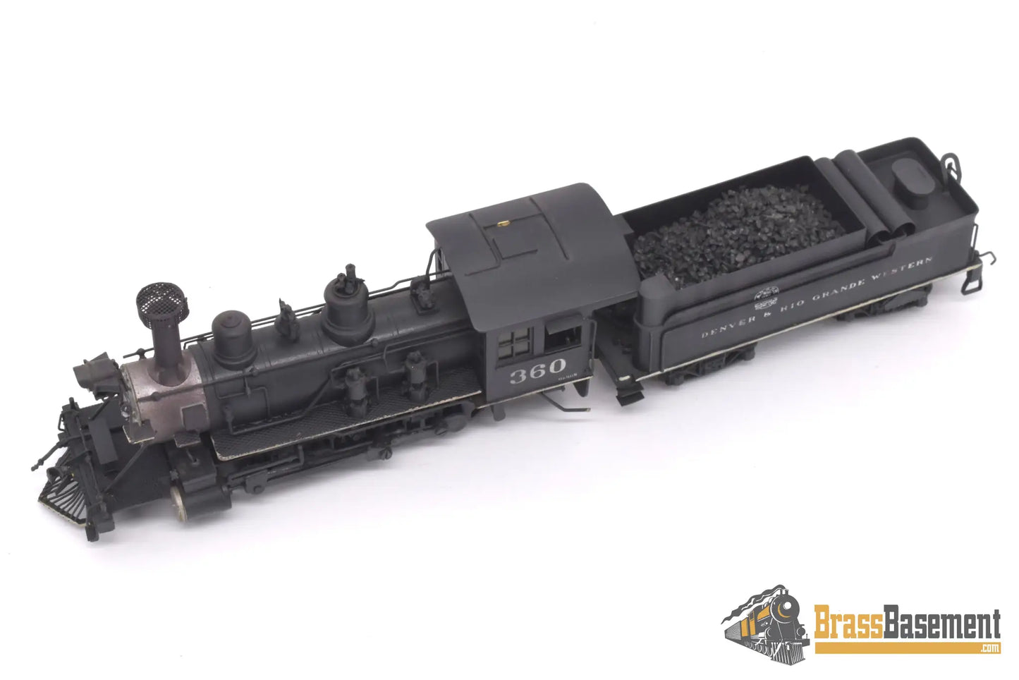 Hon3 Brass - Njcb Drgw Rio Grande C - 21 2 - 8 - 0 #360 Custom Painted Steam