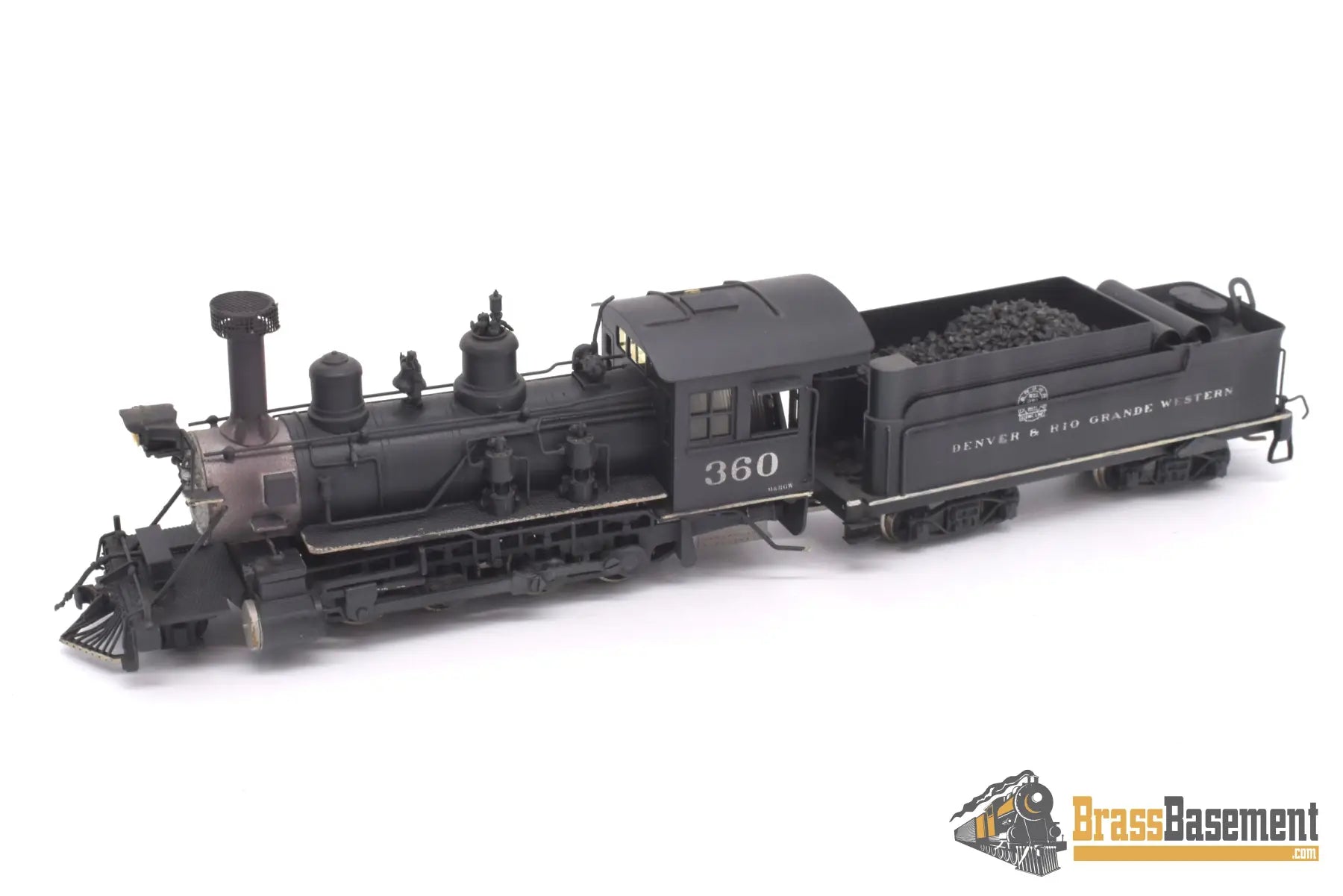 Hon3 Brass - Njcb Drgw Rio Grande C - 21 2 - 8 - 0 #360 Custom Painted Steam