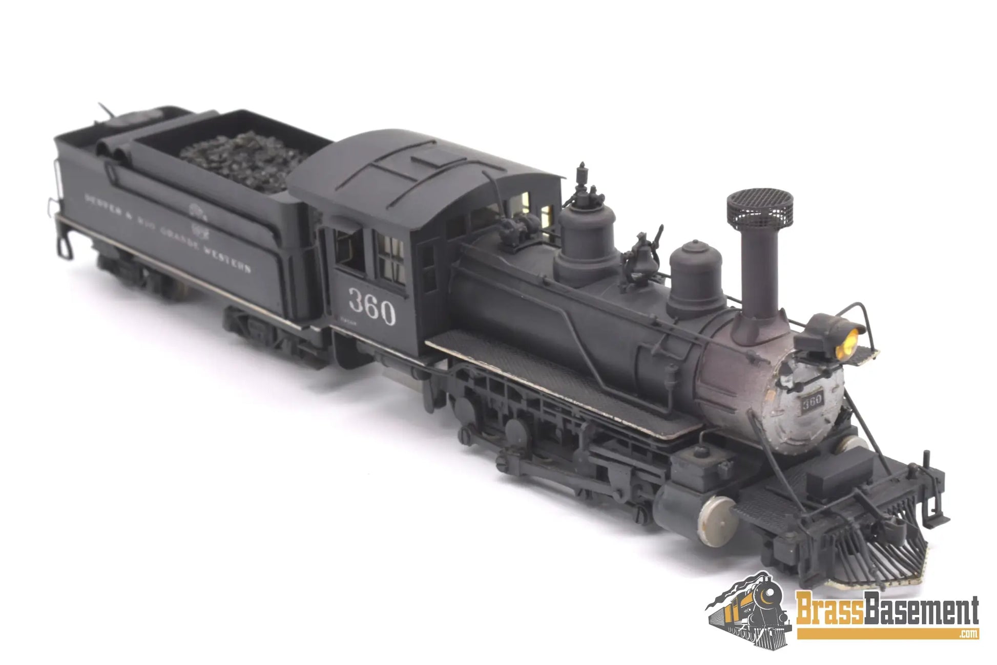 Hon3 Brass - Njcb Drgw Rio Grande C - 21 2 - 8 - 0 #360 Custom Painted Steam