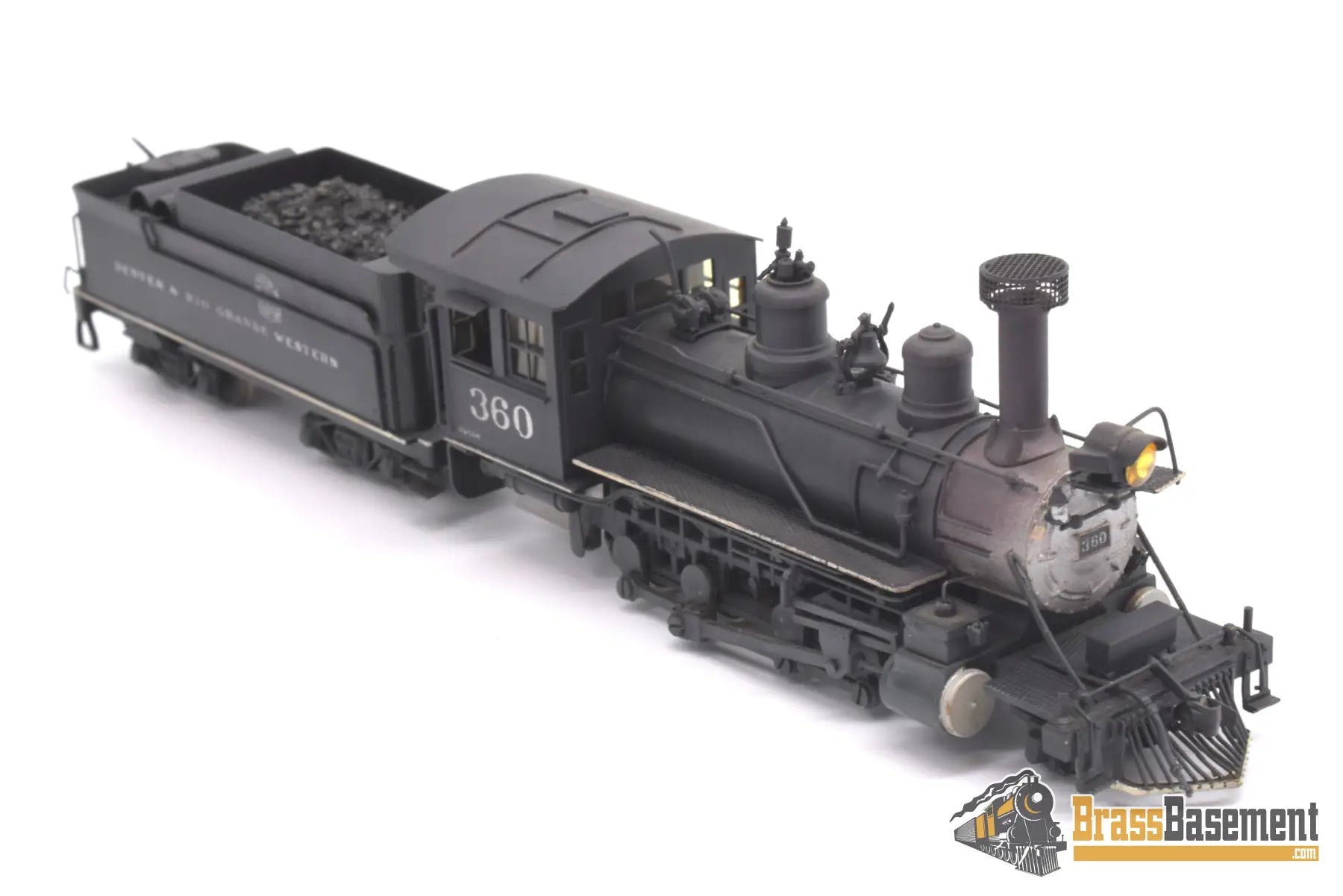 Hon3 Brass - Njcb Drgw Rio Grande C - 21 2 - 8 - 0 #360 Custom Painted Steam