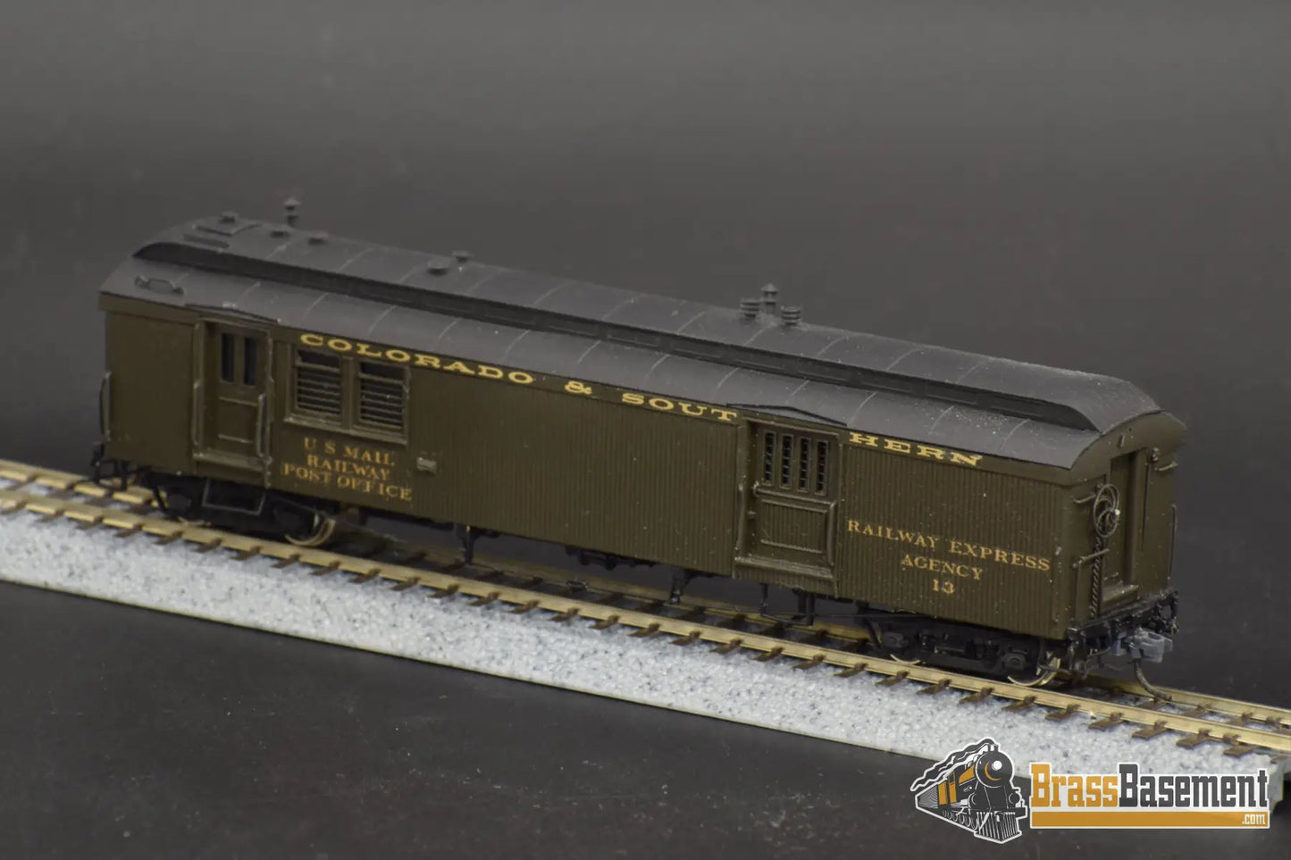 Hon3 Brass - Omi 3175 Colorado & Southern Baggage Mail Car #13 Nice Custom Passenger