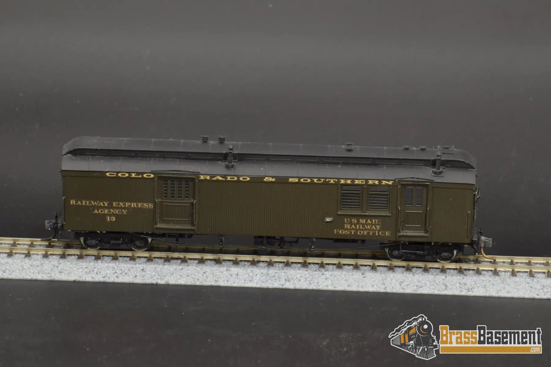 Hon3 Brass - Omi 3175 Colorado & Southern Baggage Mail Car #13 Nice Custom Passenger