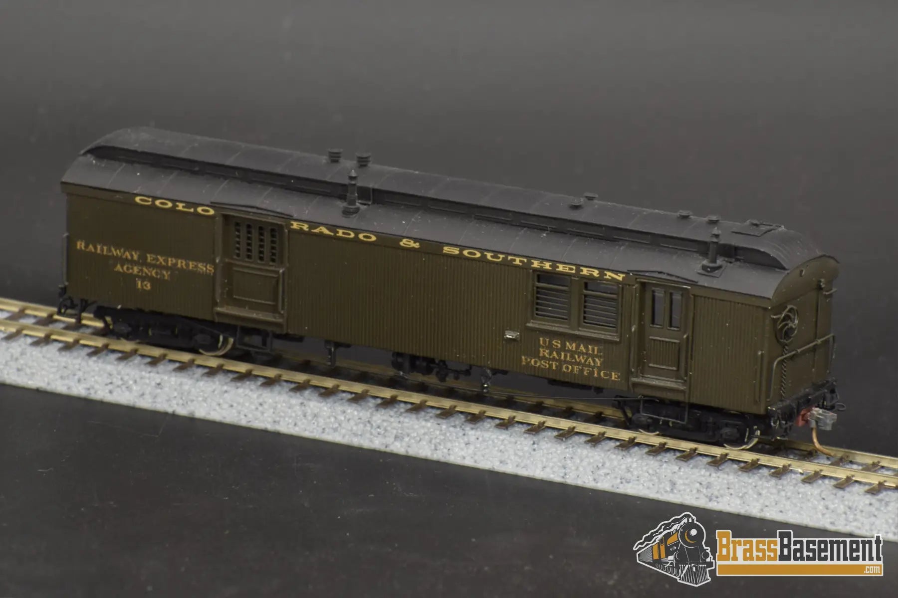 Hon3 Brass - Omi 3175 Colorado & Southern Baggage Mail Car #13 Nice Custom Passenger