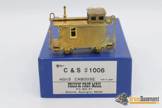 Hon3 Brass - Pfm C&S Colorado & Southern #1006 Caboose Unpainted Decals Included