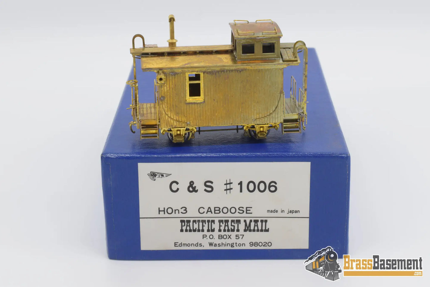 Hon3 Brass - Pfm C&S Colorado & Southern #1006 Caboose Unpainted Decals Included