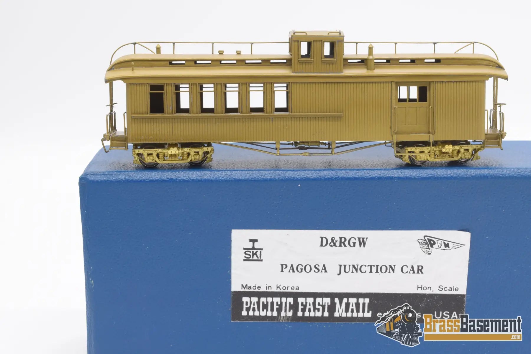 Hon3 Brass - Pfm D&Rgw Pagosa Junction Car Unpainted Passenger