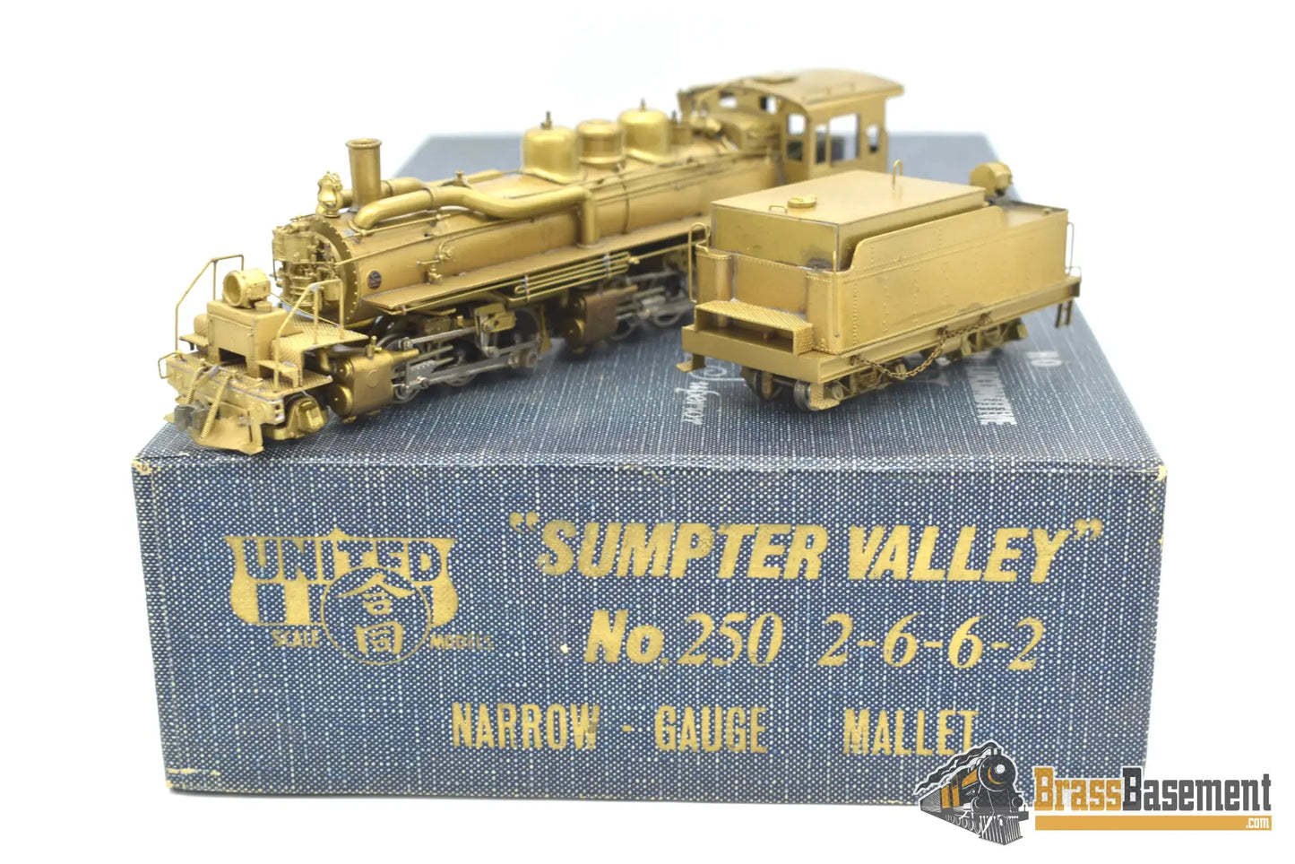 Hon3 Brass - Pfm Sumpter Valley Mallet 2 - 6 - 6 - 2 #250 Unpainted Mint Freight
