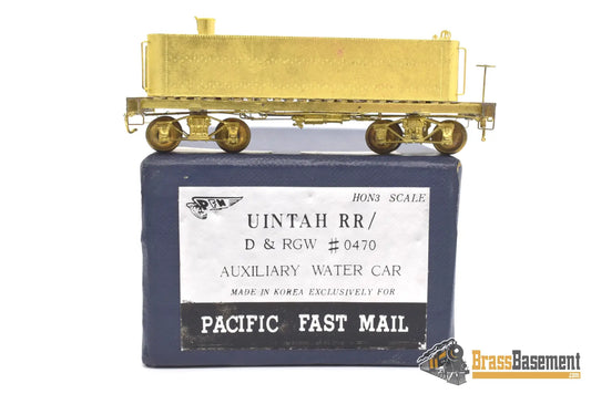 Hon3 Brass - Pfm Uintah Railroad/Rio Grande #0470 Auxilary Water Car Mint Steam