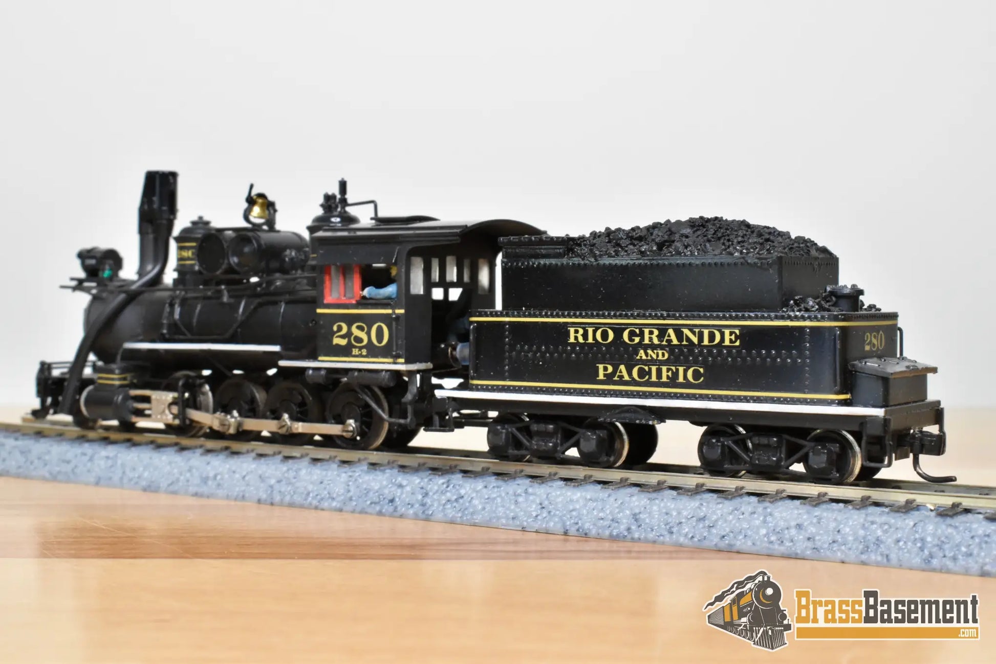 HOn3 Brass - PFM United C&S Colorado & Southern 2-8-0 Private Road Rio Grande & Pacific - Pro Paint - Steam