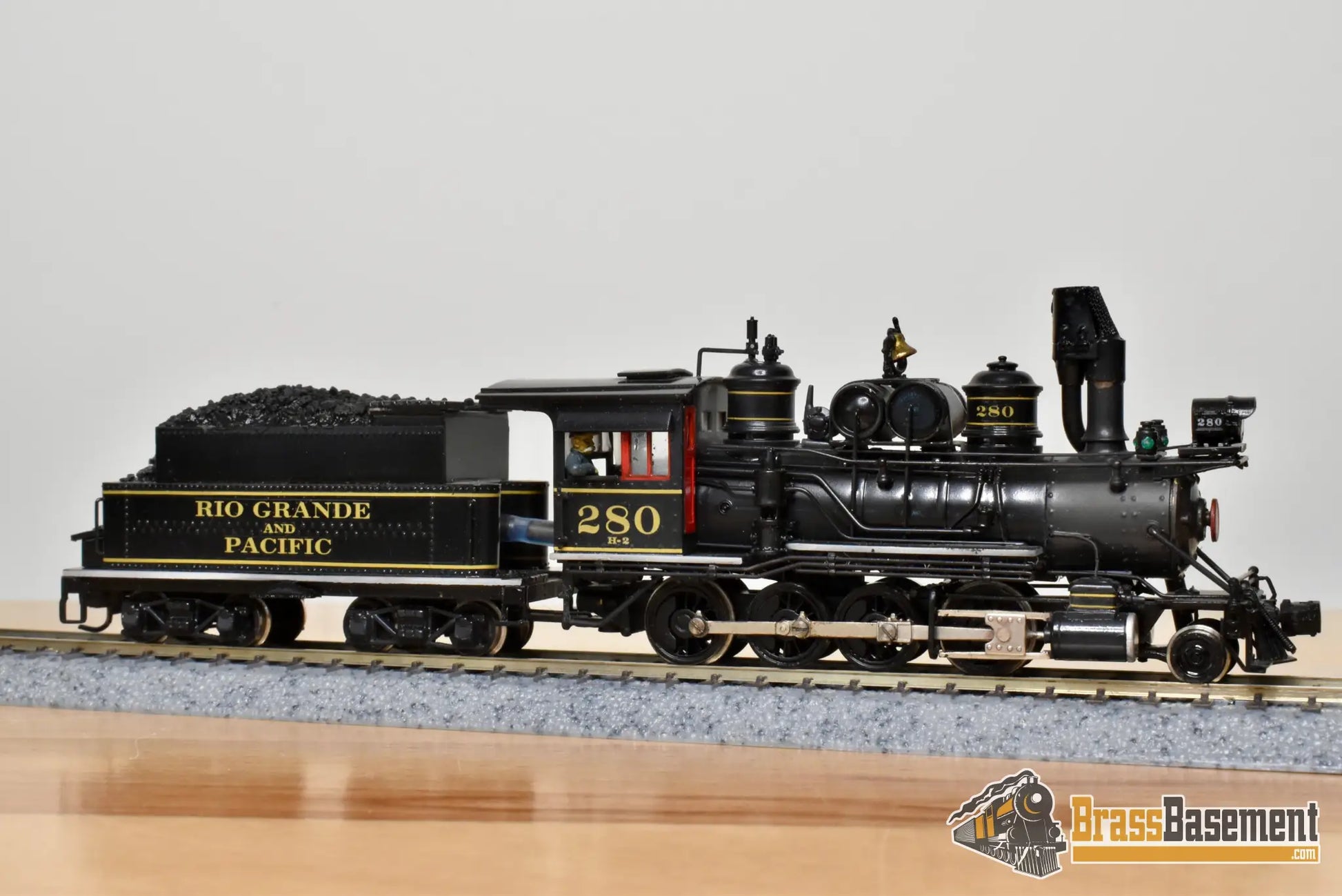 HOn3 Brass - PFM United C&S Colorado & Southern 2-8-0 Private Road Rio Grande & Pacific - Pro Paint - Steam