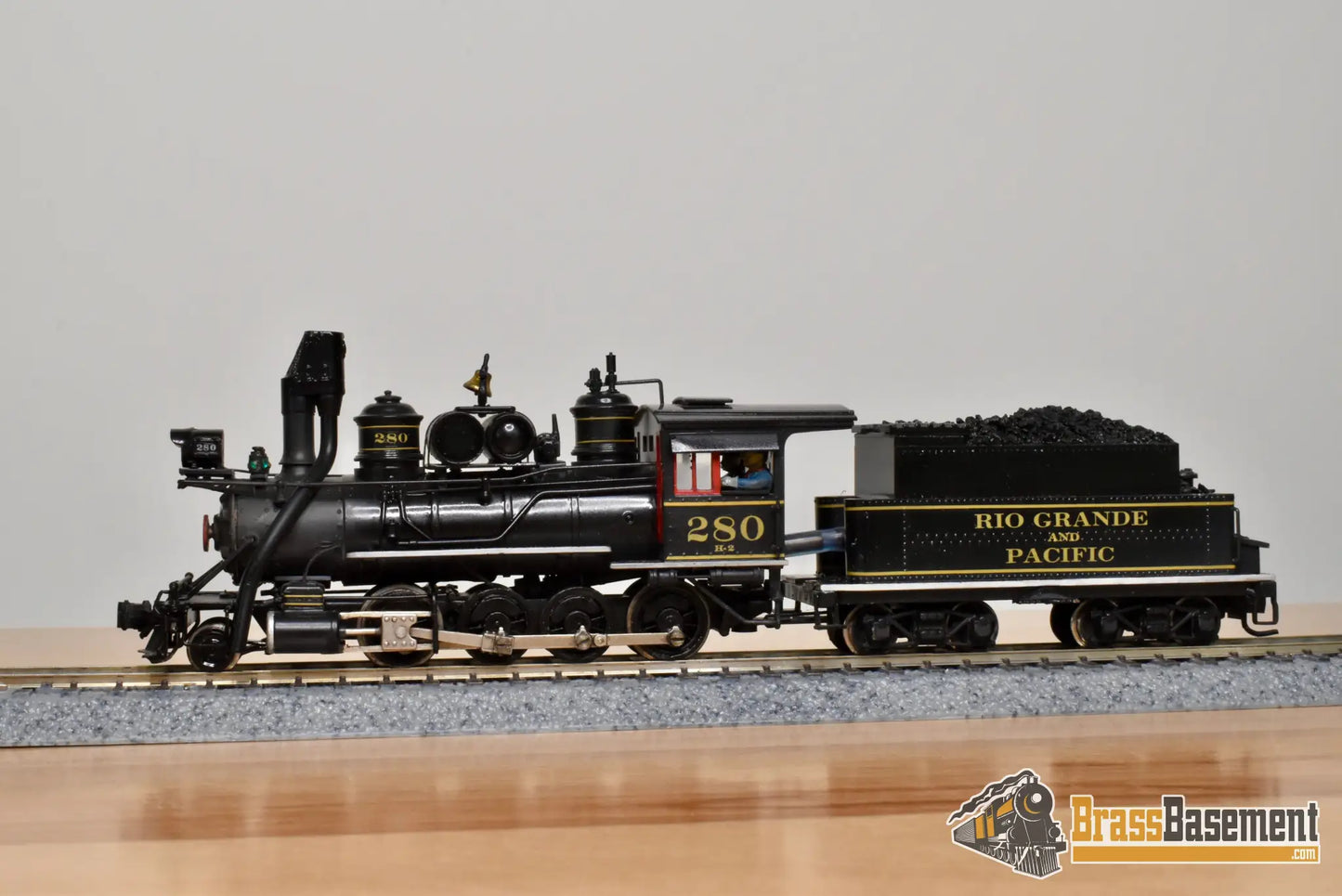 HOn3 Brass - PFM United C&S Colorado & Southern 2-8-0 Private Road Rio Grande & Pacific - Pro Paint - Steam