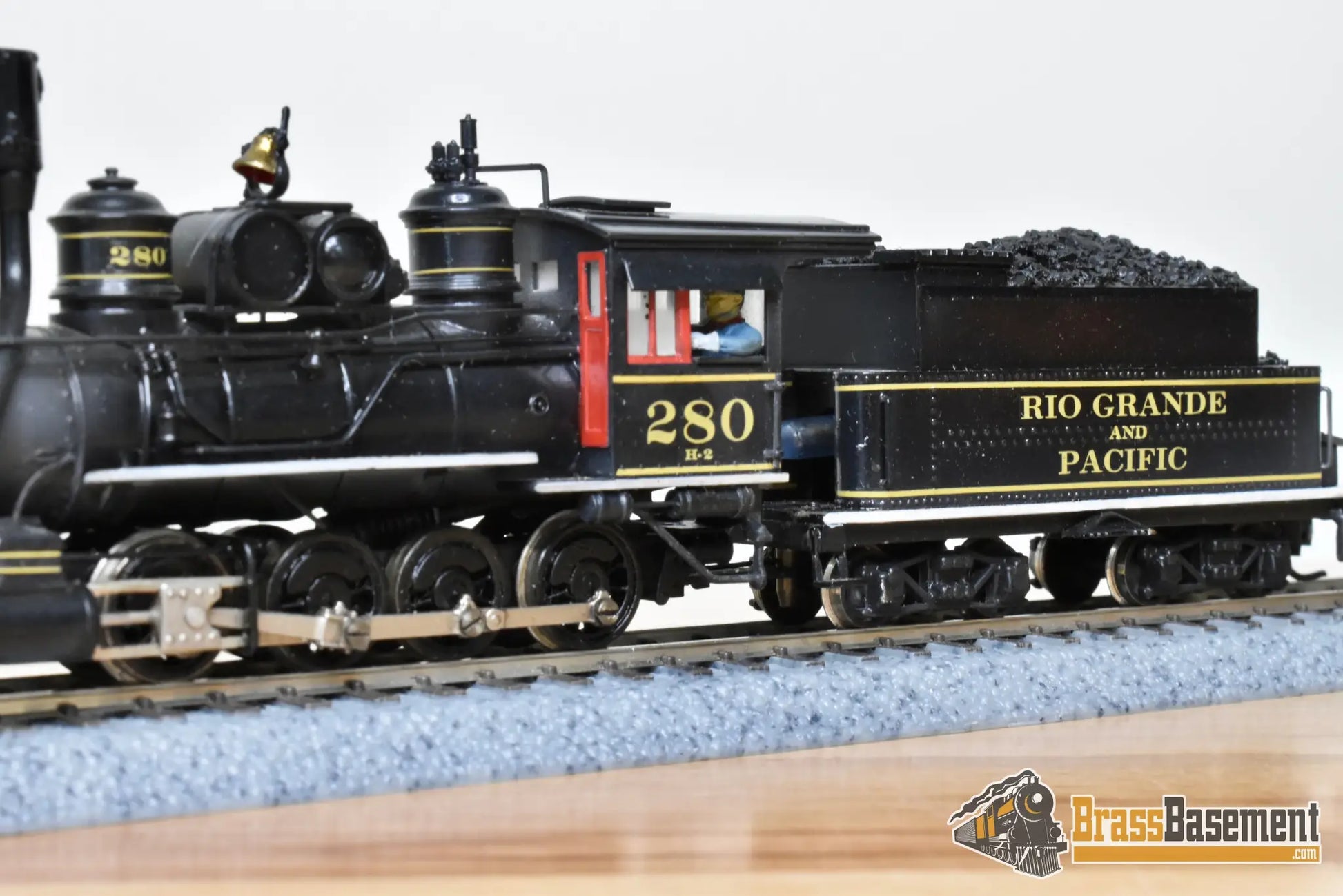 HOn3 Brass - PFM United C&S Colorado & Southern 2-8-0 Private Road Rio Grande & Pacific - Pro Paint - Steam