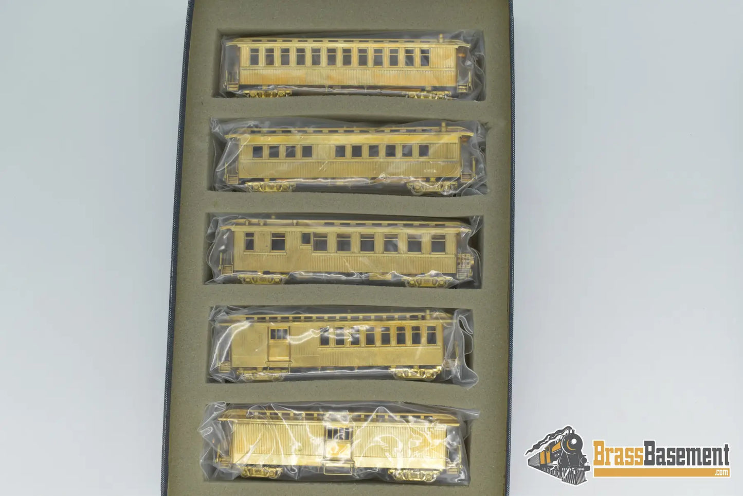 Hon3 Brass - Pfm United Drgw Rio Grande Narrow Gauge Passenger Car Set Unpainted Mint