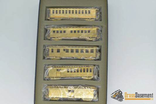 Hon3 Brass - Pfm United Drgw Rio Grande Narrow Gauge Passenger Car Set Unpainted Mint