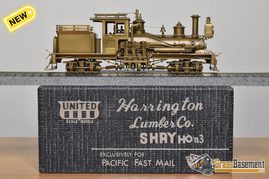 HOn3 Brass - PFM United Harrington Lumber Co. Two Truck Shay - MINT 1978 Run - Steam