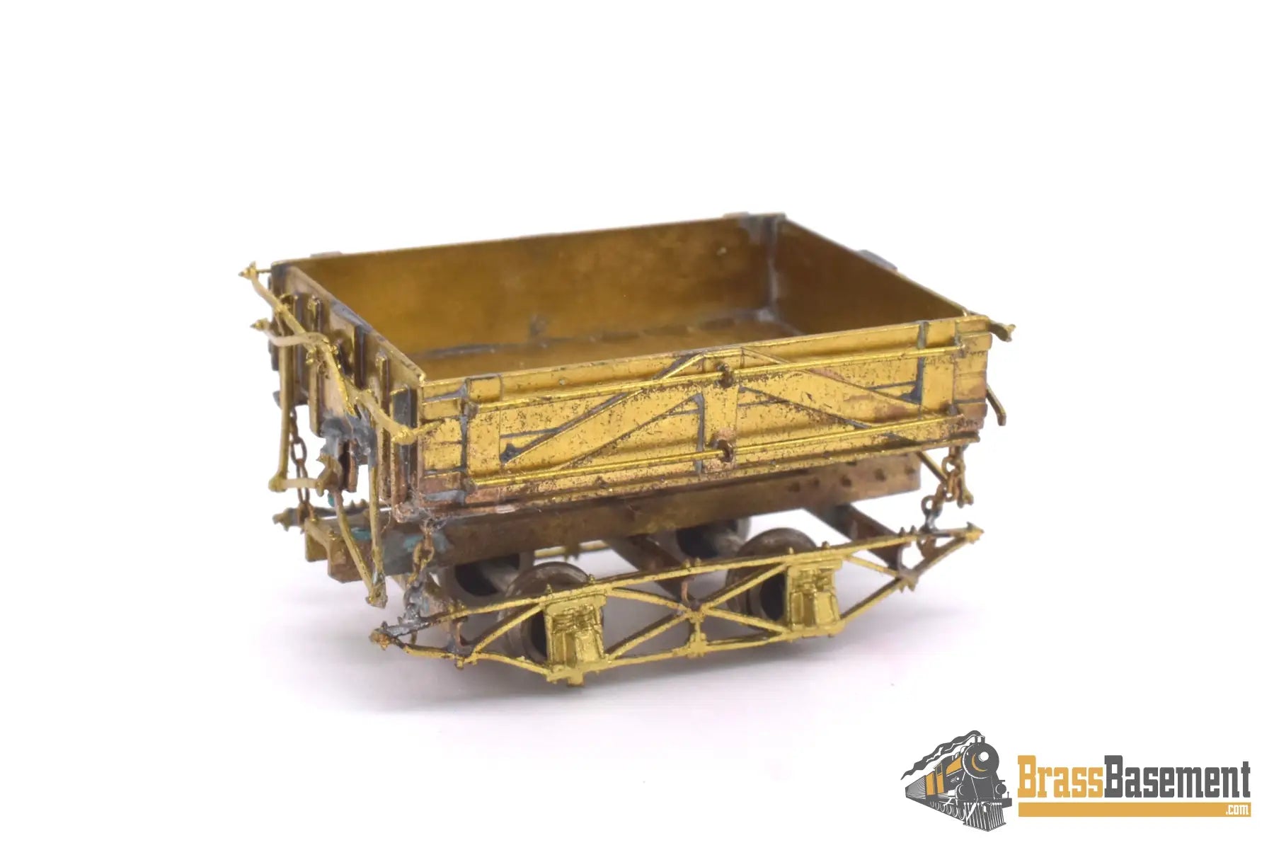 Hon3 Brass - Psc 15052 Westside Lumber Co Wslco Side - Dump Ballast Car Set Of 3 Unpainted Steam