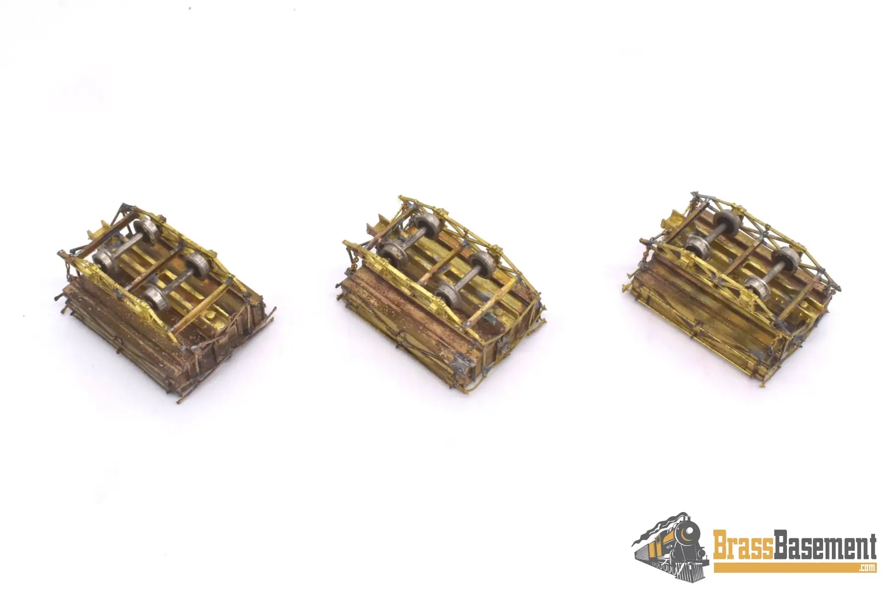 Hon3 Brass - Psc 15052 Westside Lumber Co Wslco Side - Dump Ballast Car Set Of 3 Unpainted Steam