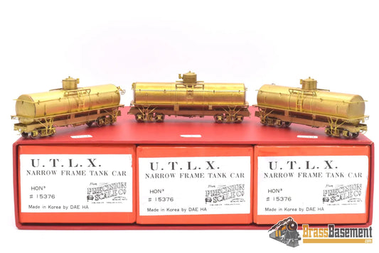 Hon3 Brass - Psc 15376 Utlx/Drgw Tank Car Lot Of 3 Rare