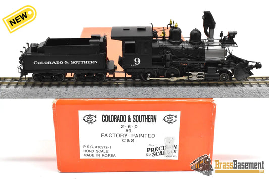 HOn3 Brass - PSC 16972-1 Precision Scale C&S Colorado & Southern 2-6-0 #9 - FP Freight